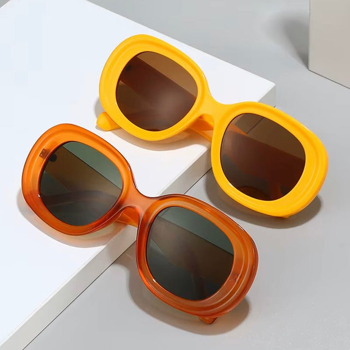Mona Retro Oval Sunglasses