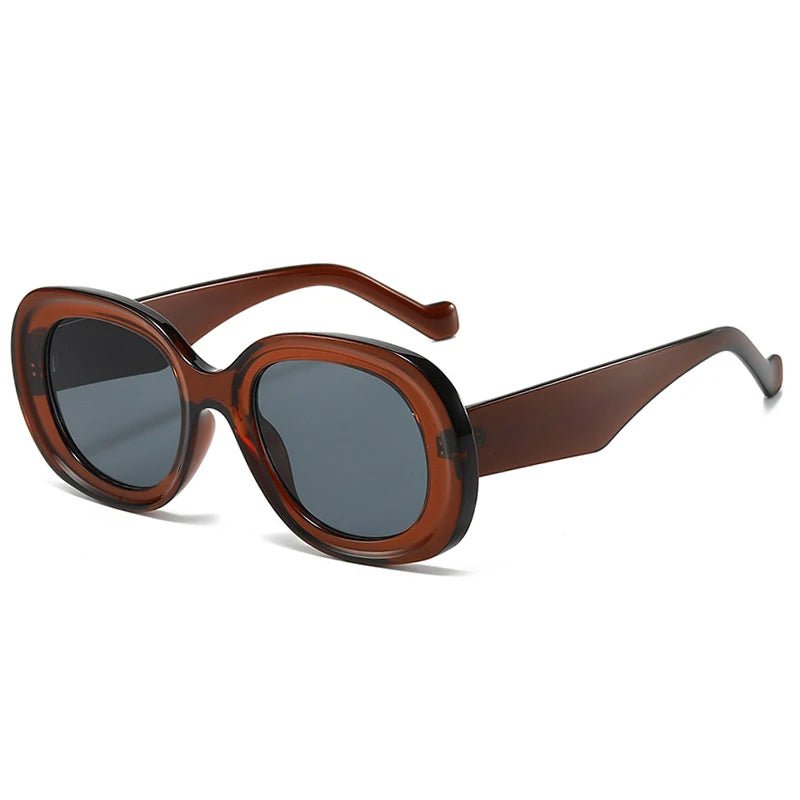 Mona Retro Oval Sunglasses
