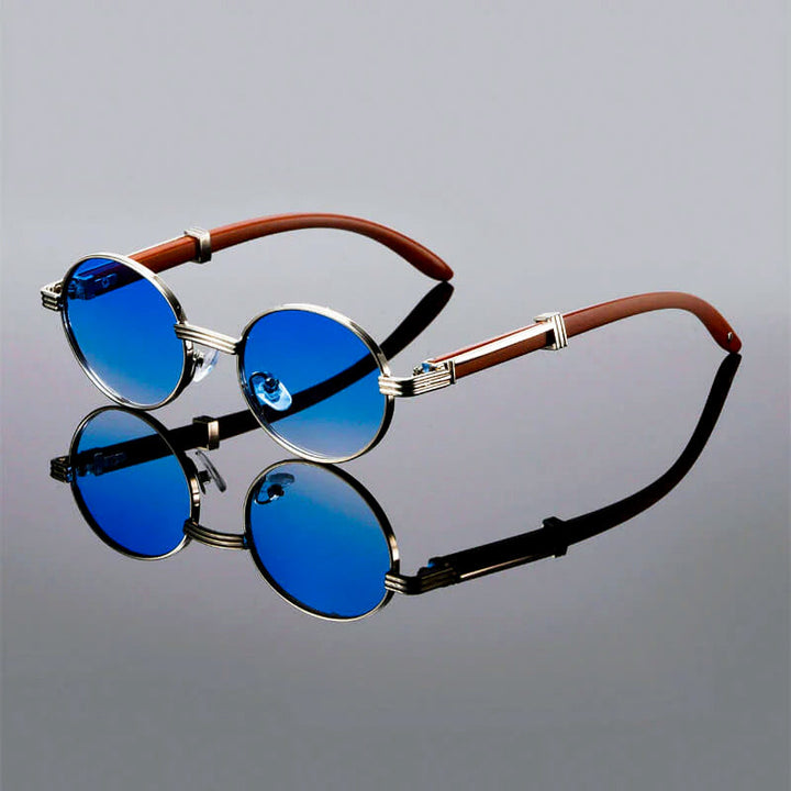 Novaro Vintage Style Round Sunglasses