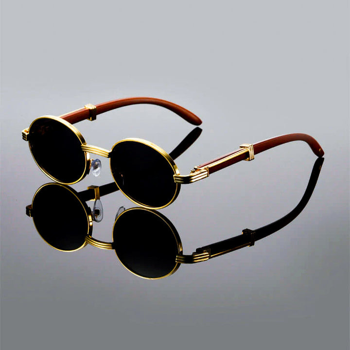 Novaro Vintage Style Round Sunglasses