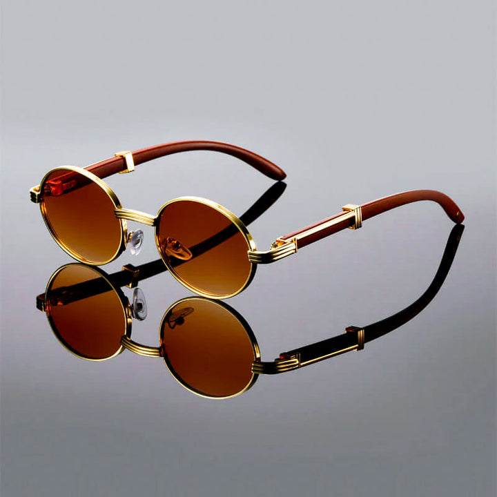 Novaro Vintage Style Round Sunglasses