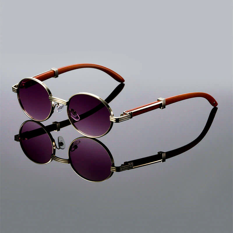 Novaro Vintage Style Round Sunglasses