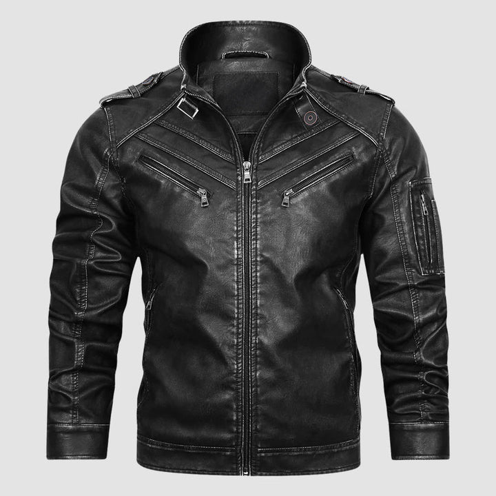 Onyx Biker Streetwear Leather Jacket