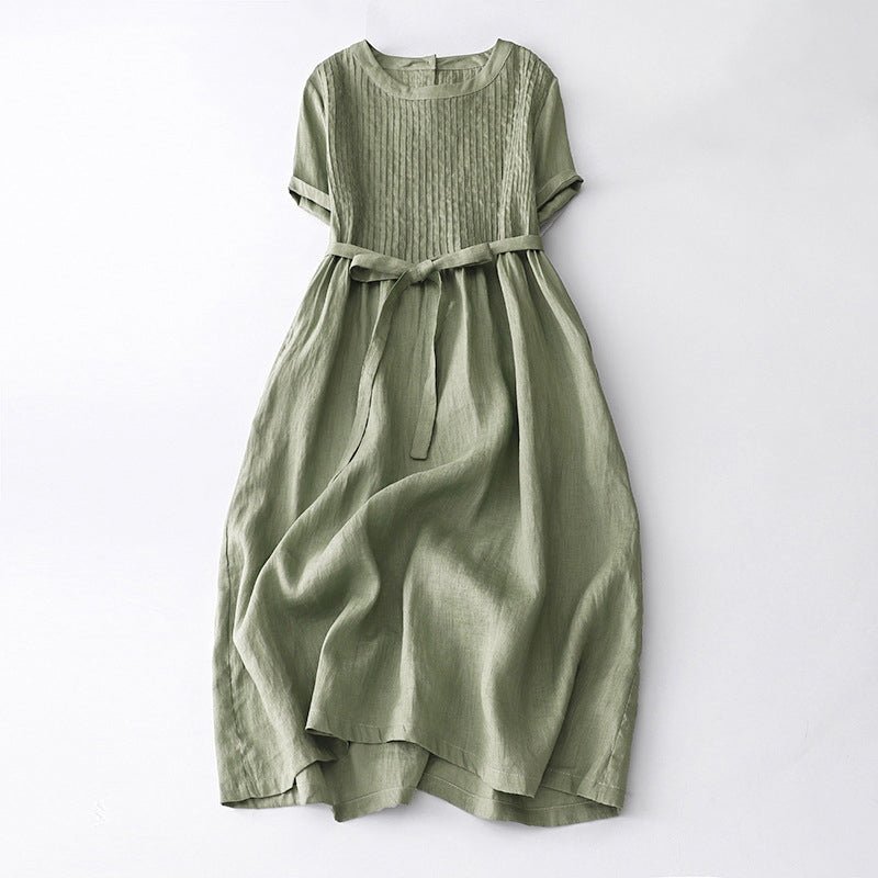 Ophelia Ferrera Retro Pleated Dress