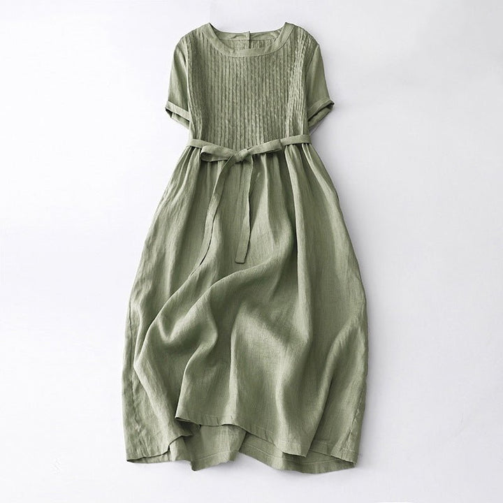 Ophelia Ferrera Retro Pleated Dress