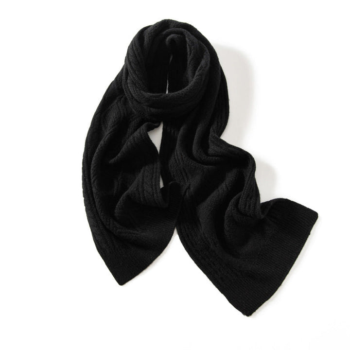 Soft Weave Cable Cashmere Scarf