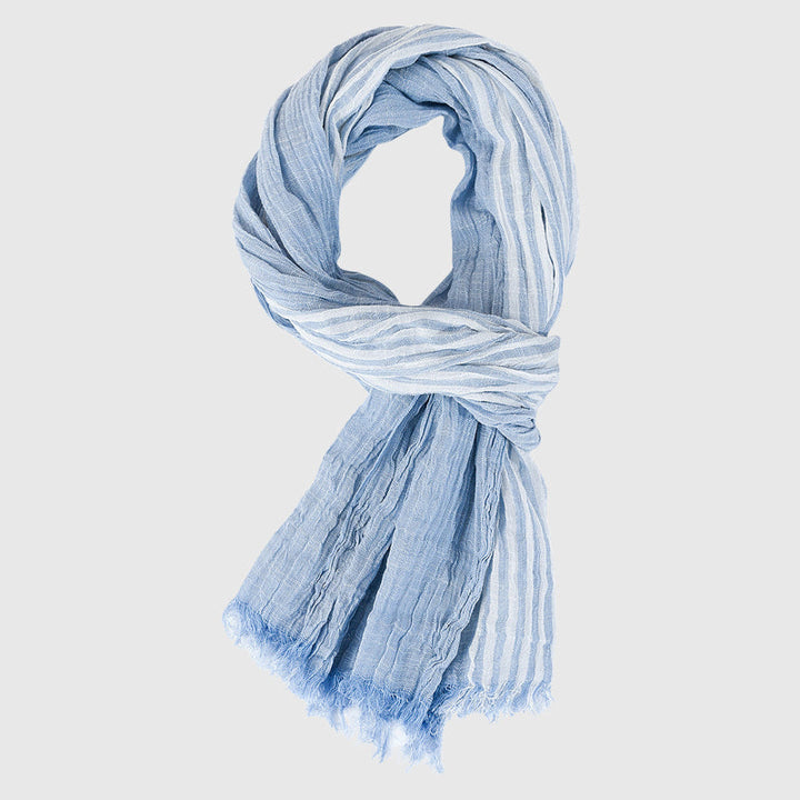 Soren Lightweight Striped Fringe Scarf