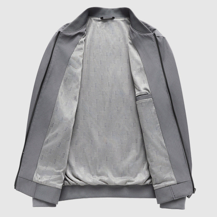 Steel Aura Bomber Jacket by Alexander Heliot