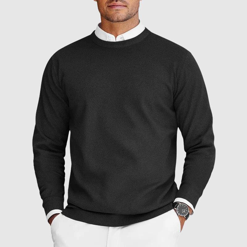 Aldrich - Men's Crew Neck Knit Sweater
