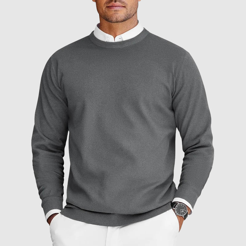 Aldrich - Men's Crew Neck Knit Sweater