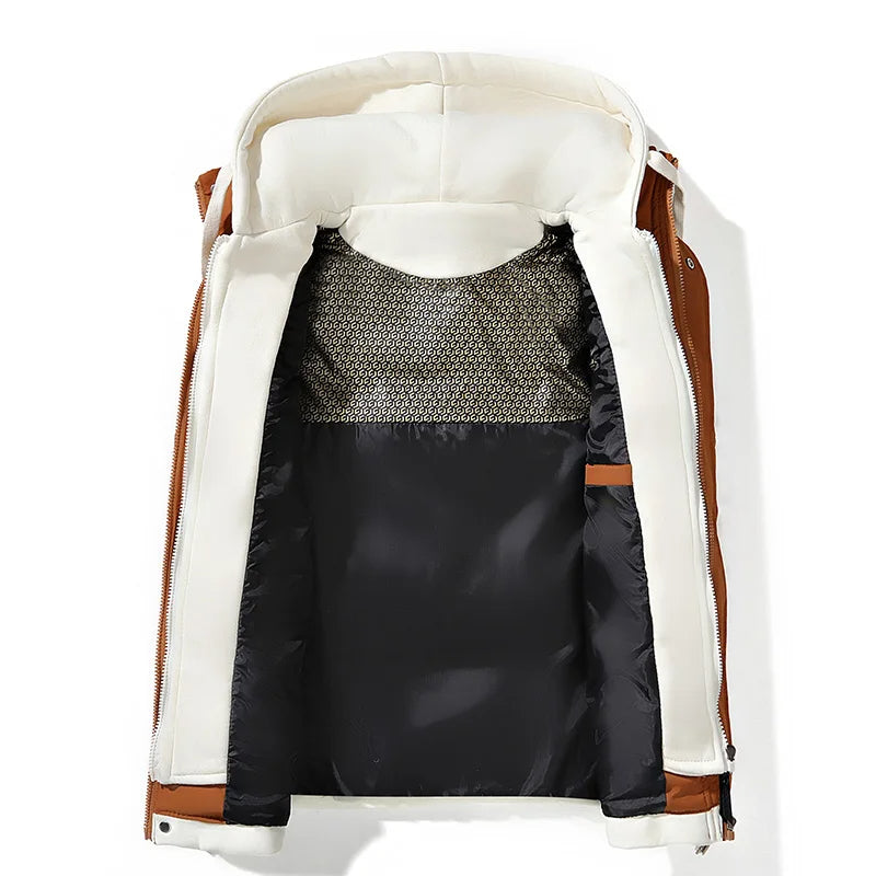Amthony - Men's Hooded Puffer Gilet with Snap Pockets