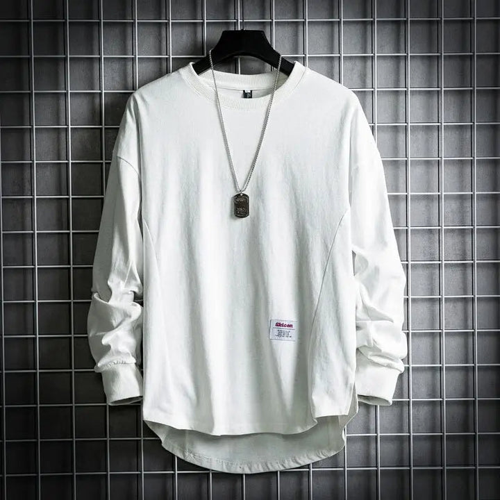 Cassian - Men's Relaxed Crewneck with Curved Hem