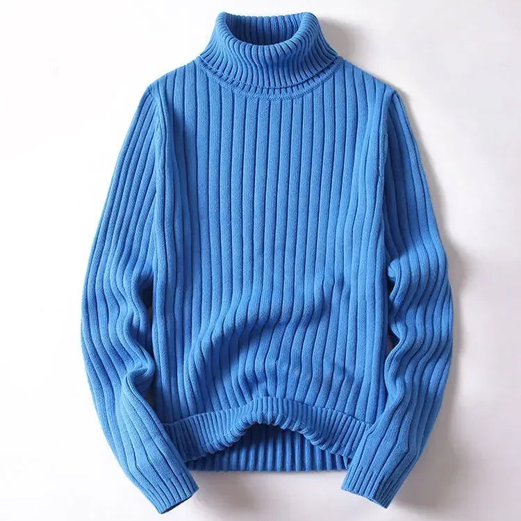 Cassian - Men's Ribbed Turtleneck Sweater