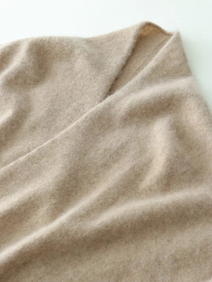 Celeste - Women's Cashmere Wrap Pullover with V-Neckline