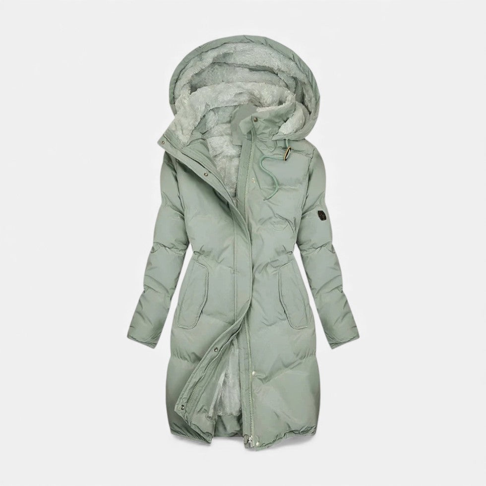 Danna - Women's Quilted Parka with Faux-Fur Lined Hood
