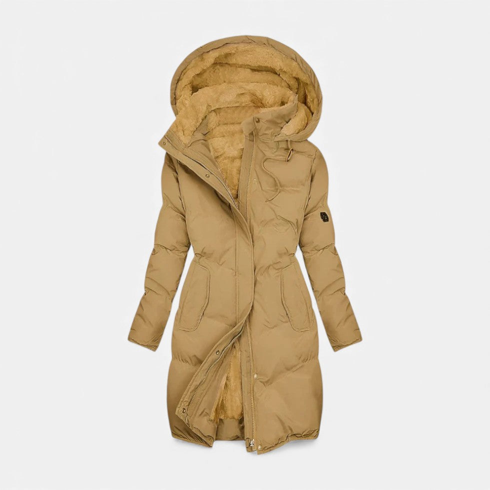 Danna - Women's Quilted Parka with Faux-Fur Lined Hood