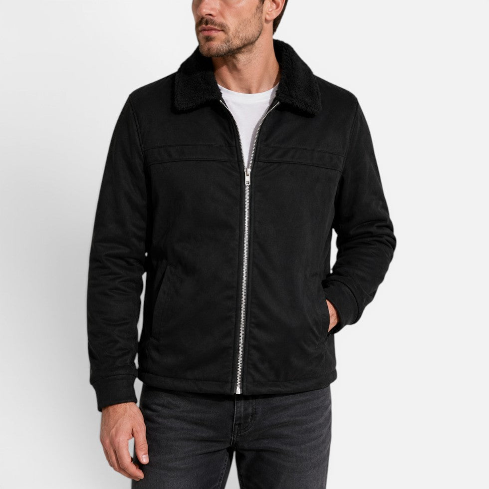 Felix - Men's Fleece-Collar Zip Jacket