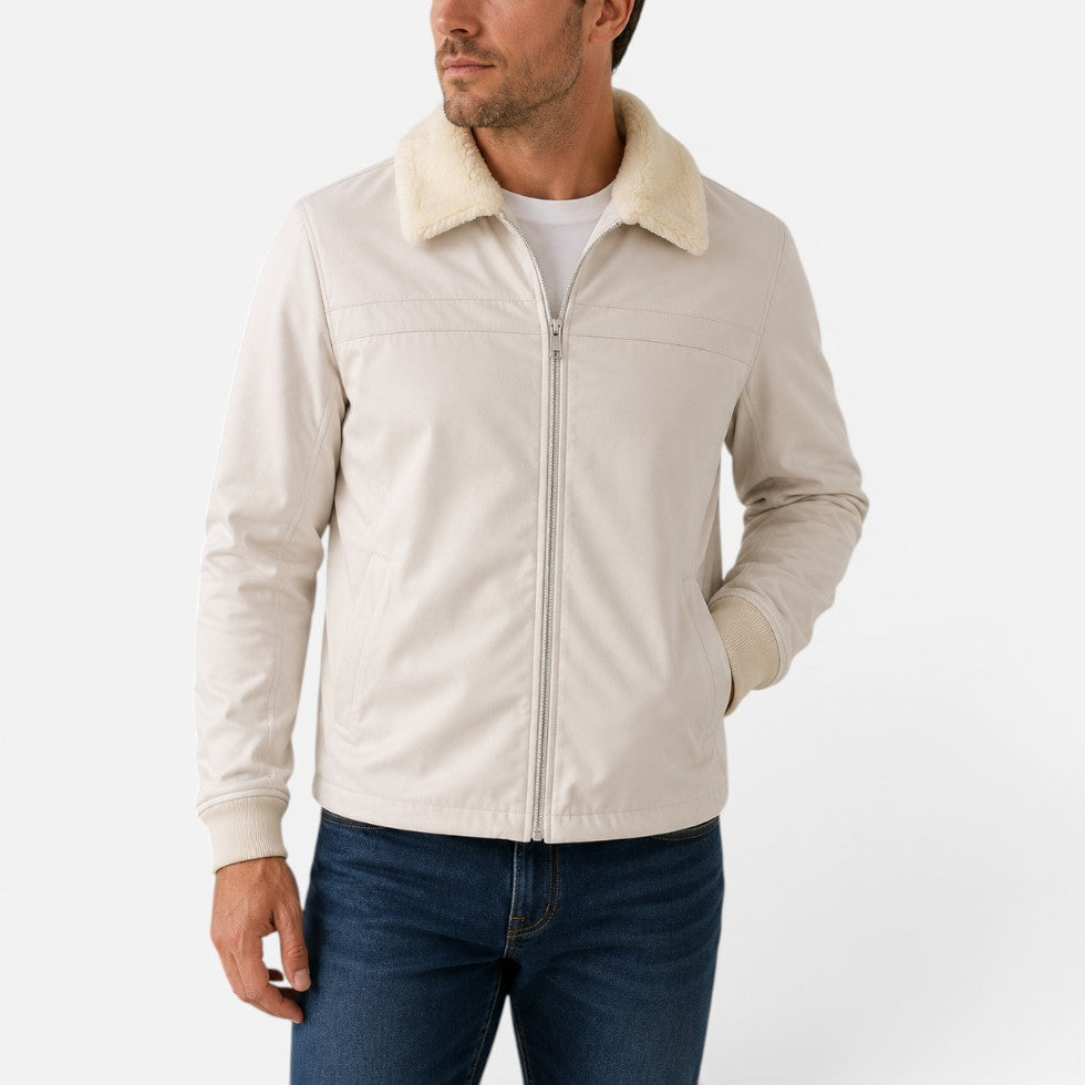 Felix - Men's Fleece-Collar Zip Jacket