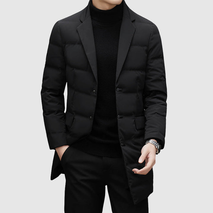 Felix - Men's Quilted Down Blazer with Notch Lapel
