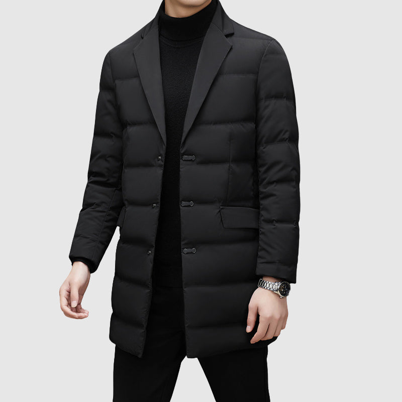 Felix - Men's Quilted Down Blazer with Notch Lapel