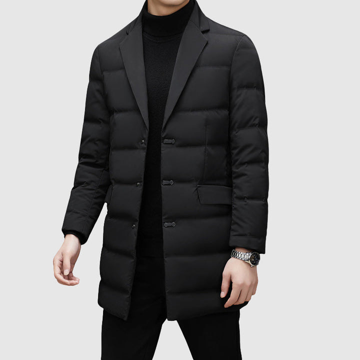 Felix - Men's Quilted Down Blazer with Notch Lapel