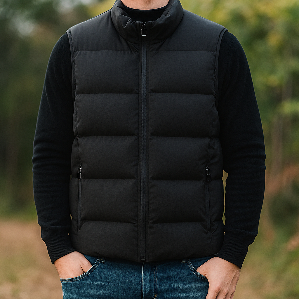 Harley - Men's Puffer Vest with Zip Pockets