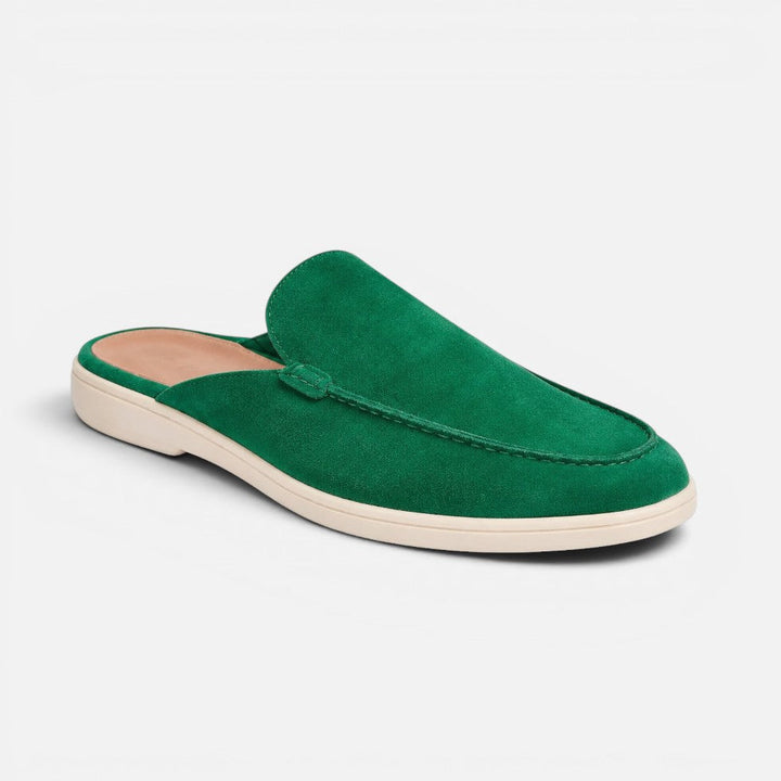 Hollis - Men's Suede Slip-On Mules with Cushioned Sole