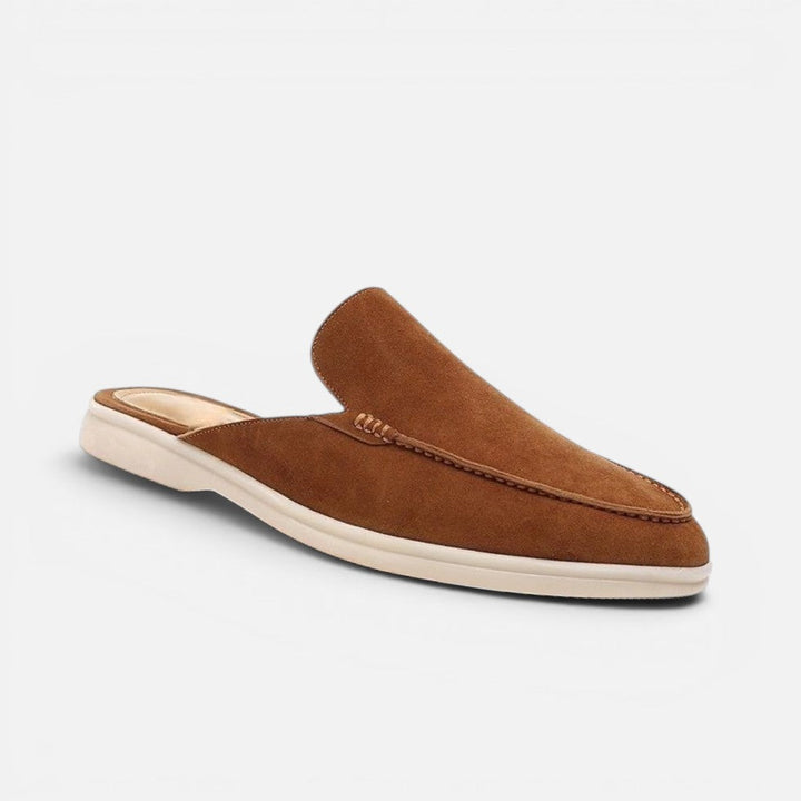 Hollis - Men's Suede Slip-On Mules with Cushioned Sole