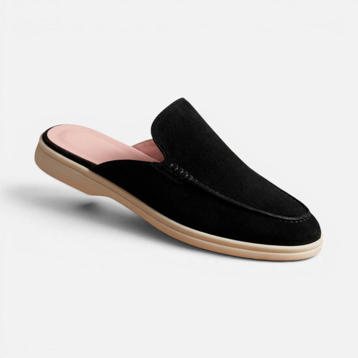 Hollis - Men's Suede Slip-On Mules with Cushioned Sole