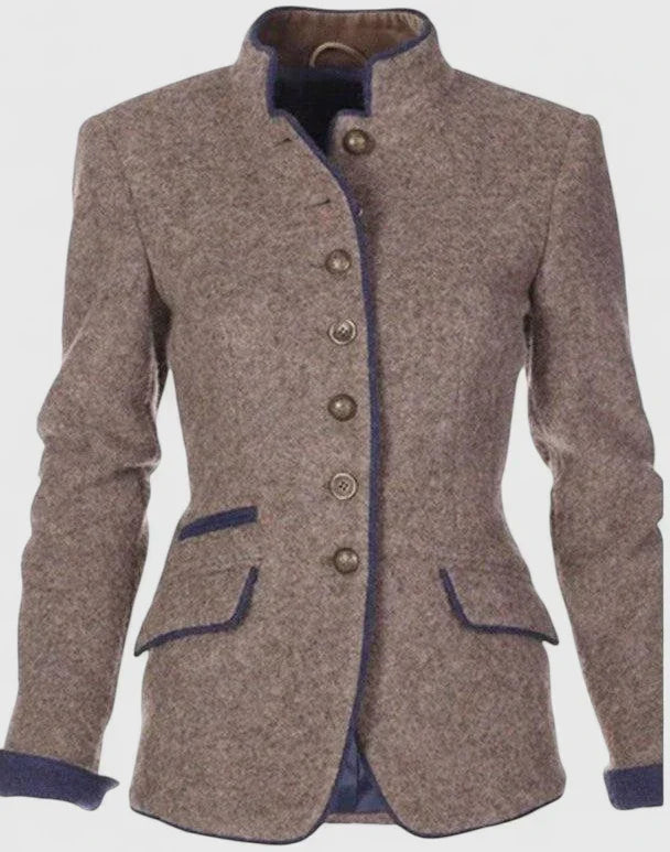 Jazmin - Women's Tailored Blazer with Contrasting Trim