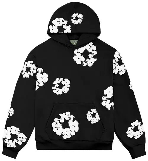 Kael - Men's Oversized Floral Graphic Hoodie