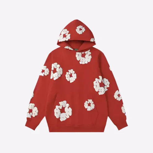 Kael - Men's Oversized Floral Graphic Hoodie