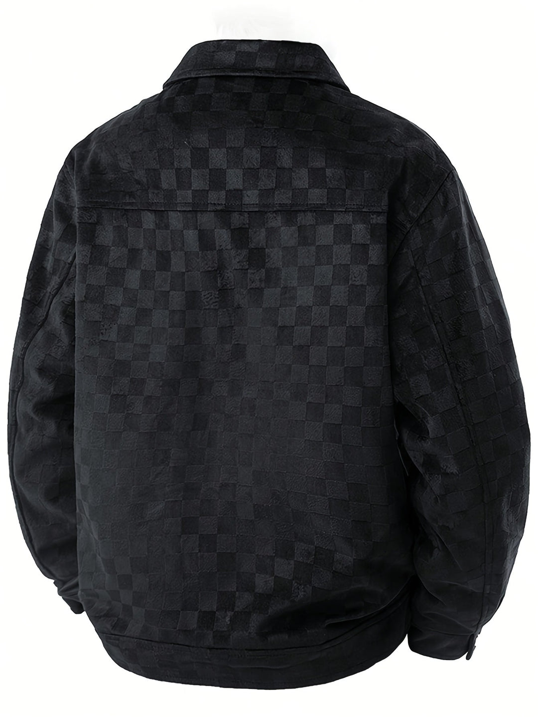 Mark - Men's Checkered Button-Front Utility Jacket