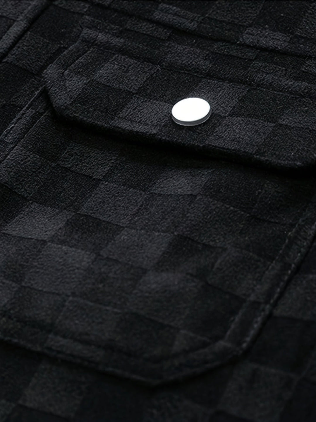 Mark - Men's Checkered Button-Front Utility Jacket