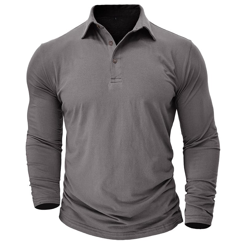 Orville - Men's Tapered Long Sleeve Polo Shirt