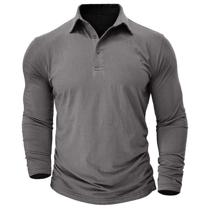 Orville - Men's Tapered Long Sleeve Polo Shirt