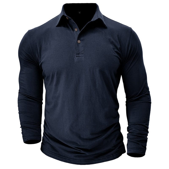 Orville - Men's Tapered Long Sleeve Polo Shirt