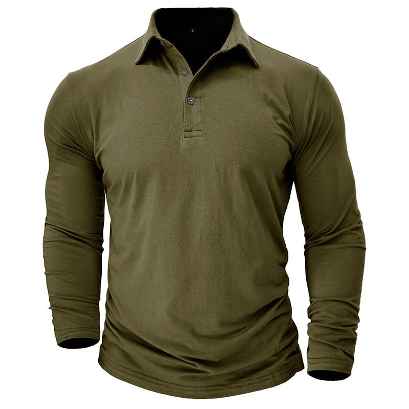 Orville - Men's Tapered Long Sleeve Polo Shirt