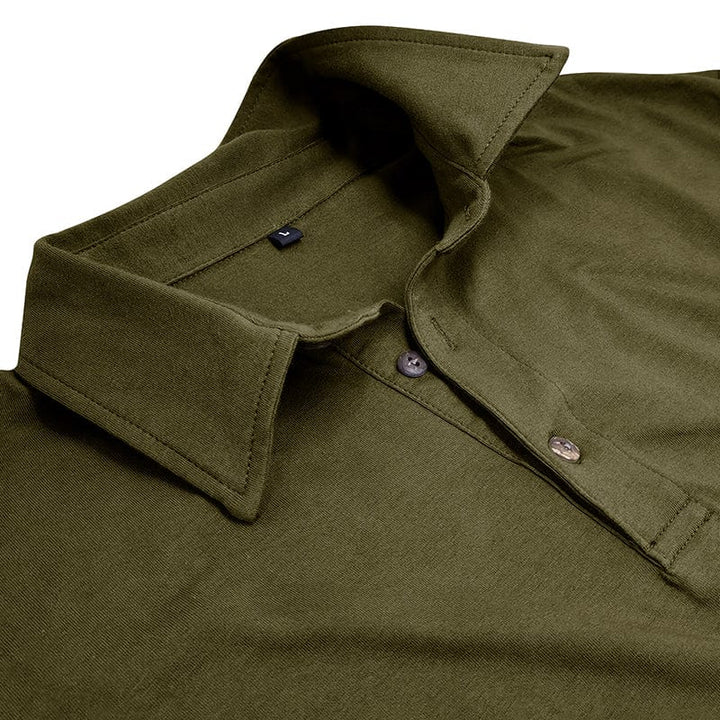 Orville - Men's Tapered Long Sleeve Polo Shirt