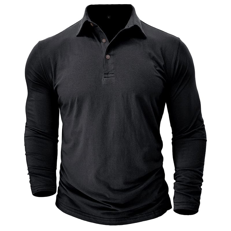 Orville - Men's Tapered Long Sleeve Polo Shirt