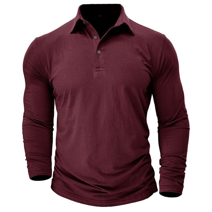 Orville - Men's Tapered Long Sleeve Polo Shirt
