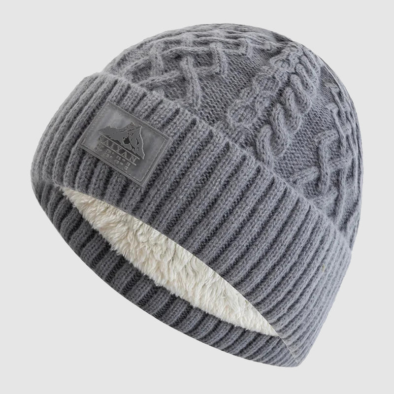 Oslo - Cable-Knit Beanie with Fleece Lining