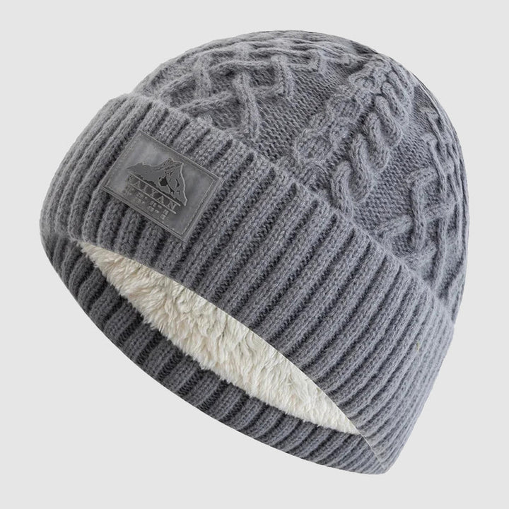 Oslo - Cable-Knit Beanie with Fleece Lining