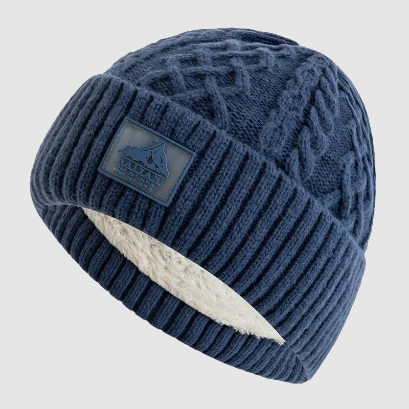 Oslo - Cable-Knit Beanie with Fleece Lining