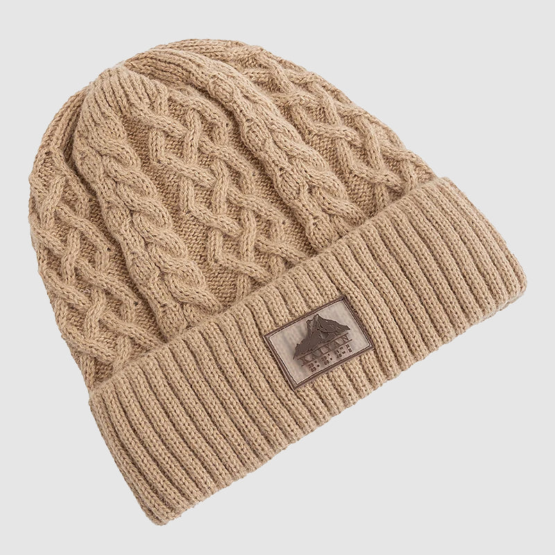 Oslo - Cable-Knit Beanie with Fleece Lining