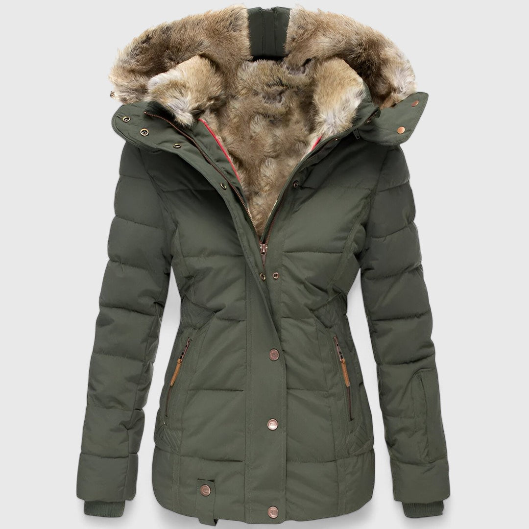 Rosie - Women's Fur-Lined Hooded Puffer Parka Jacket