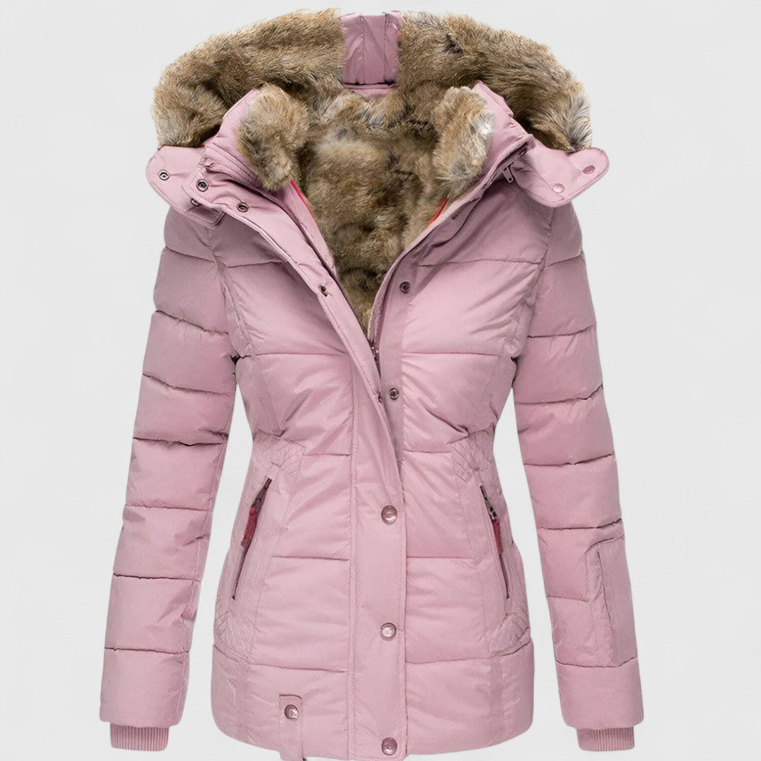 Rosie - Women's Fur-Lined Hooded Puffer Parka Jacket