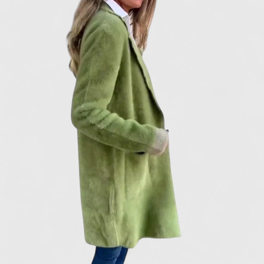 Thea - Women's Longline Button-Front Cardigan